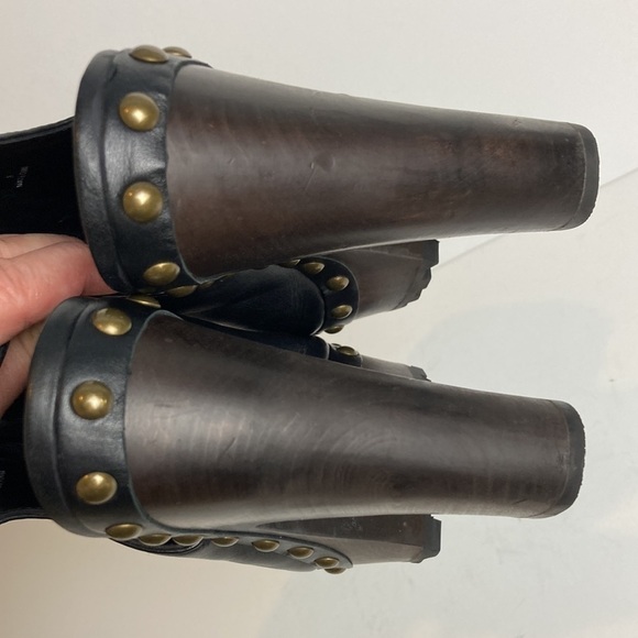 ALICE + OLIVIA 'Sharon' Leather Platform Clogs Size EU 36 (US 6) - Picture 9 of 16